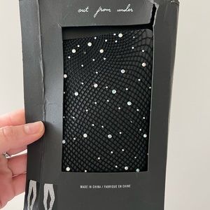 Free People Rhinestone Fishnet Stocking Brand new in Packaging Never Worn